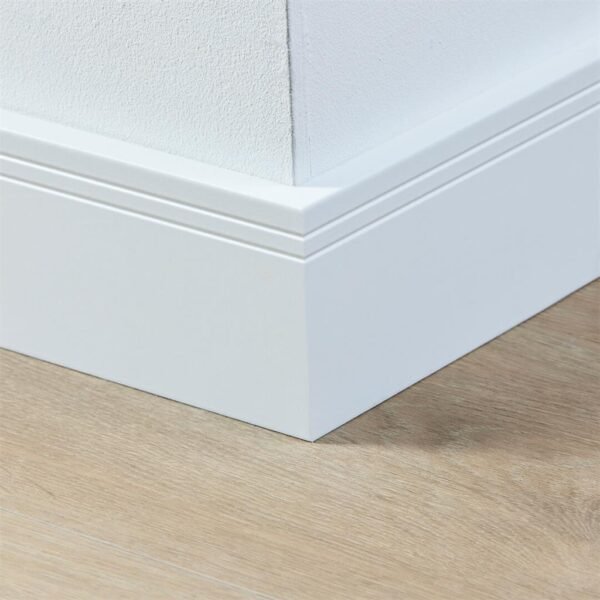 CO-PRO GELAKTE PLINT MILAAN WIT 90X15